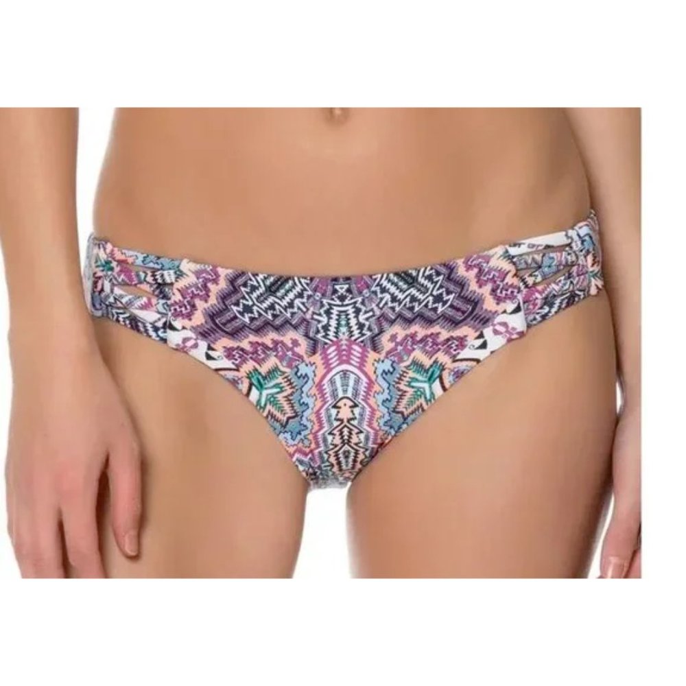 New Red Carter Women's Small Southwestern Bohemian Criss Cross Bikini Bottoms